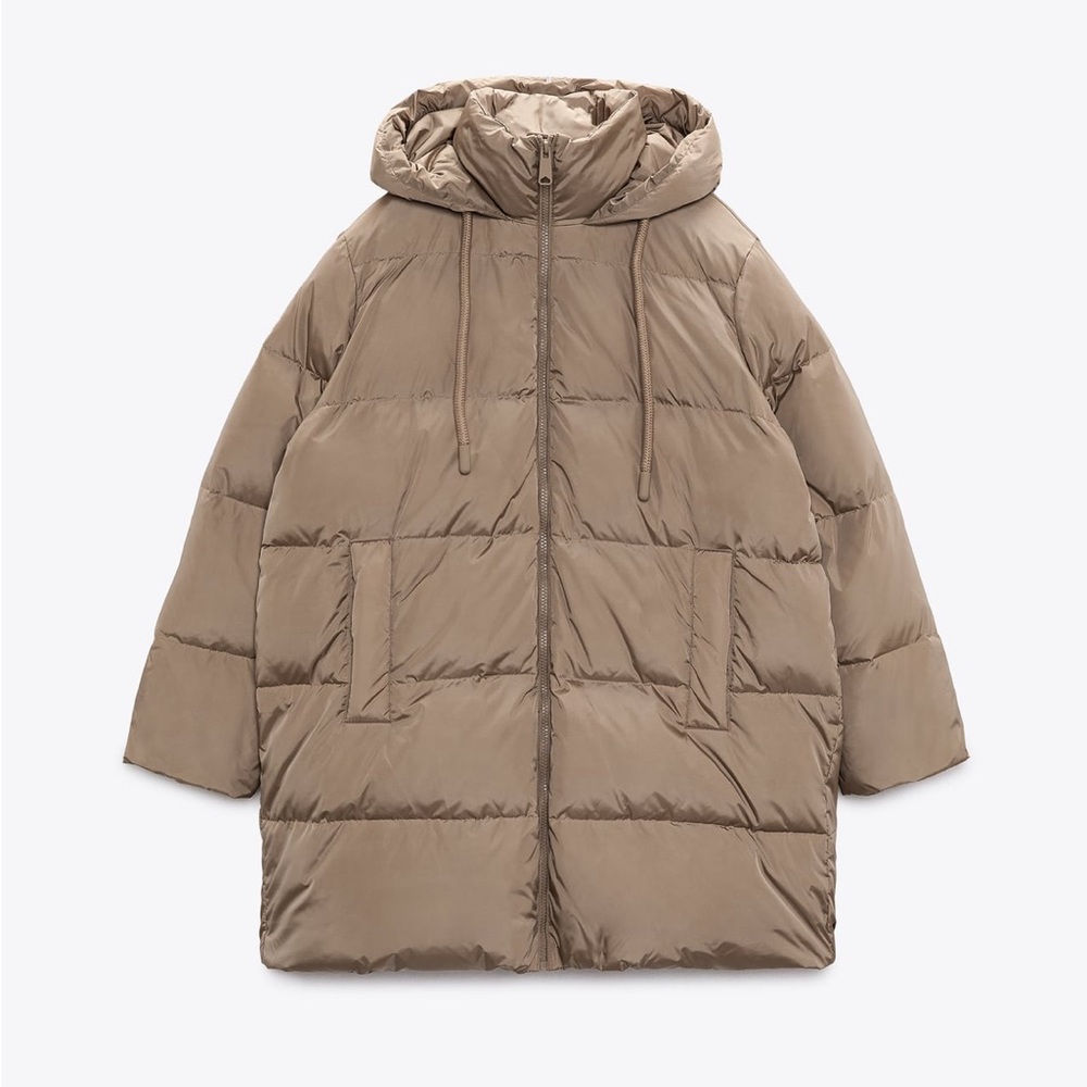 Zara Tan Puffer Jacket